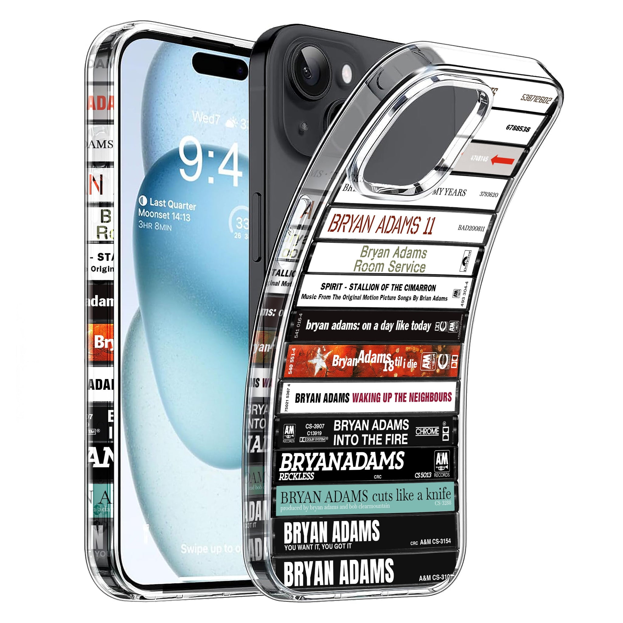 Bryan Adams Albums Cassette Collection Retro Phone Case