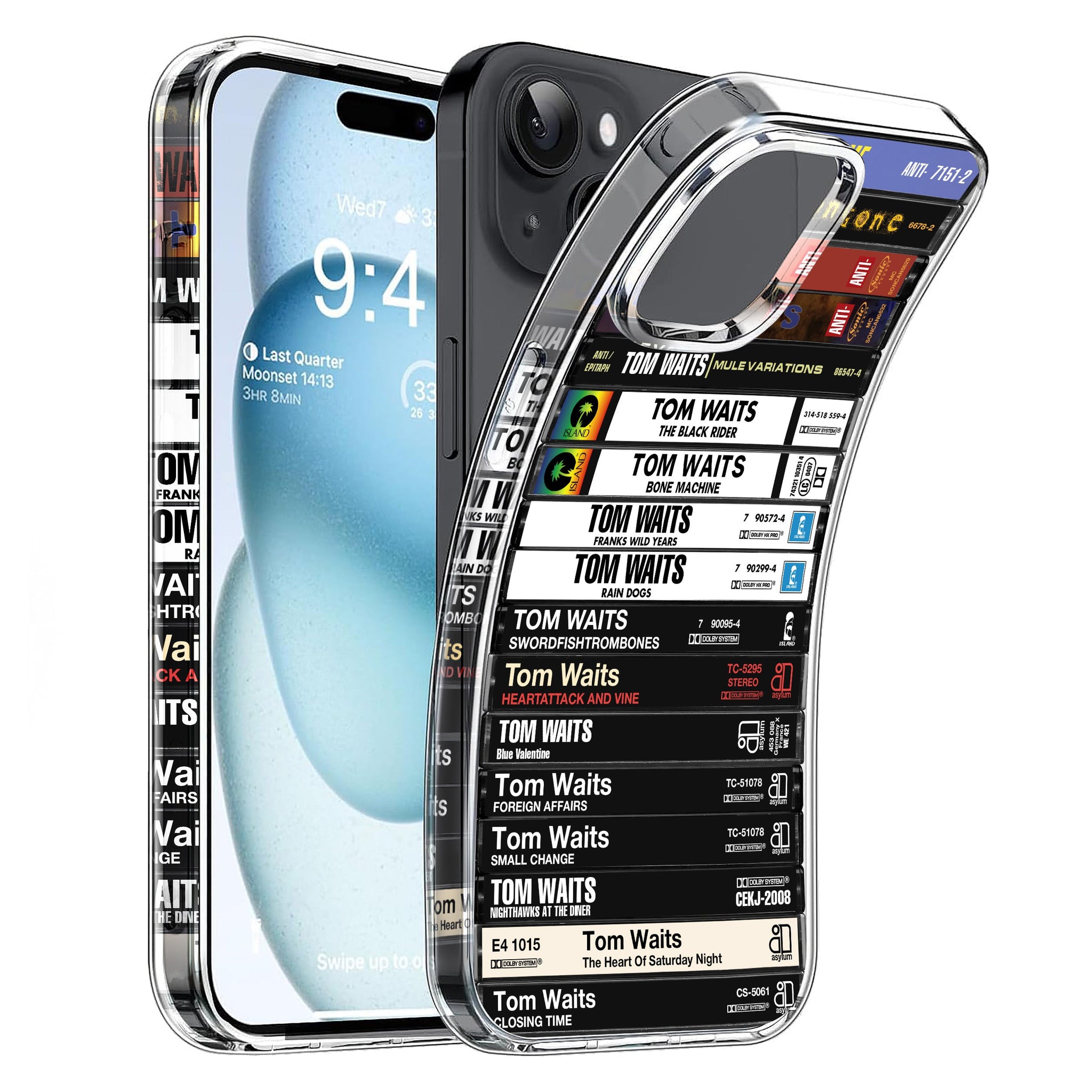 Tom Waits Albums Cassette Collection Retro Phone Case