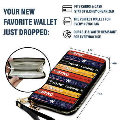 NSYNC Albums Cassette Vintage Leather Long Wallet