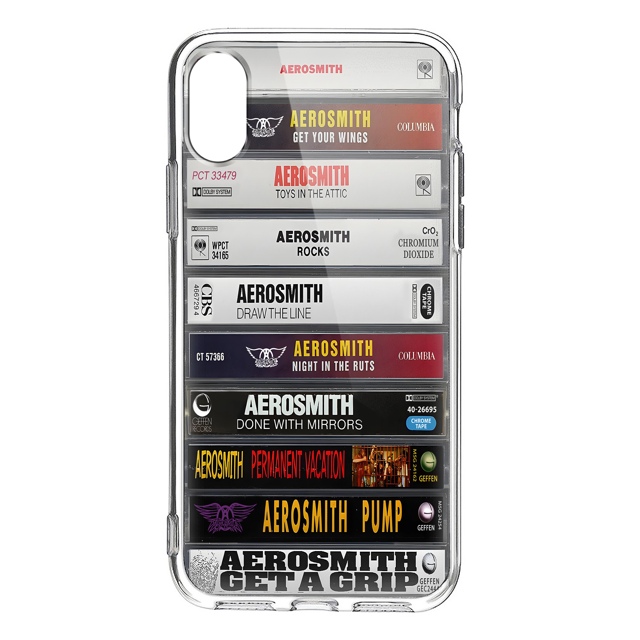 Aerosmith Albums Cassette Collection Retro MagSafe Phone Case