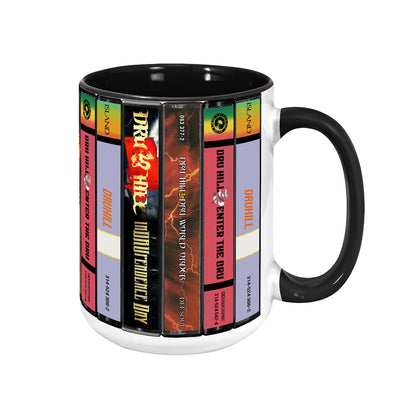 Dru Hill Albums Cassette Collection Retro Accent Edge-to-Edge Printed Mug
