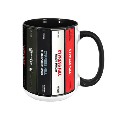 Cypress Hill Albums Cassette Collection Retro Accent Edge-to-Edge Printed Mug