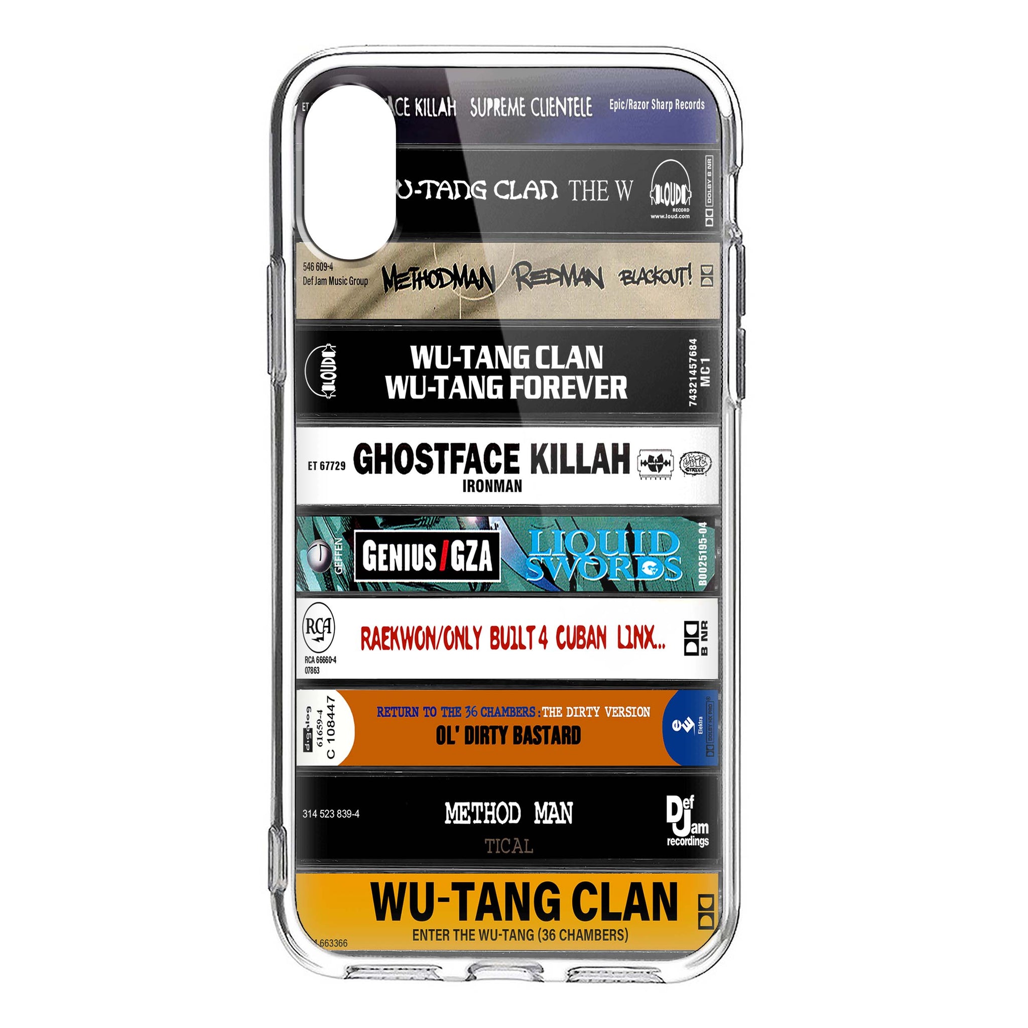 Wu-tang Clan Albums Cassette Collection Retro Phone Case