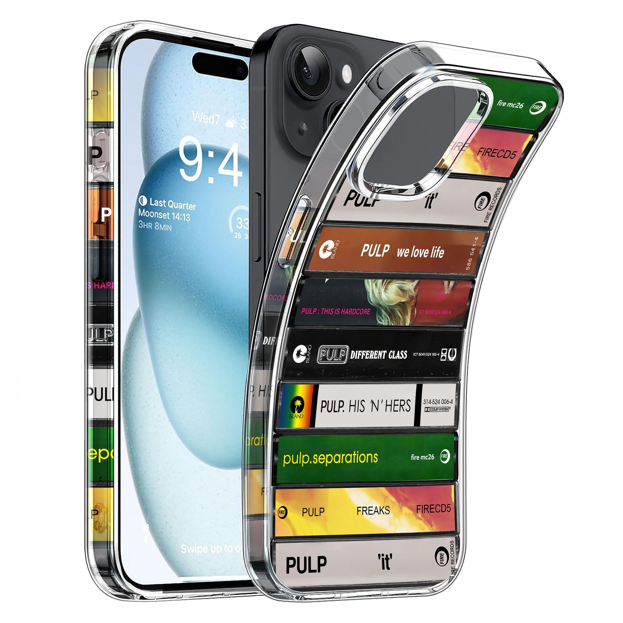 Pulp Albums Cassette Collection Retro Phone Case