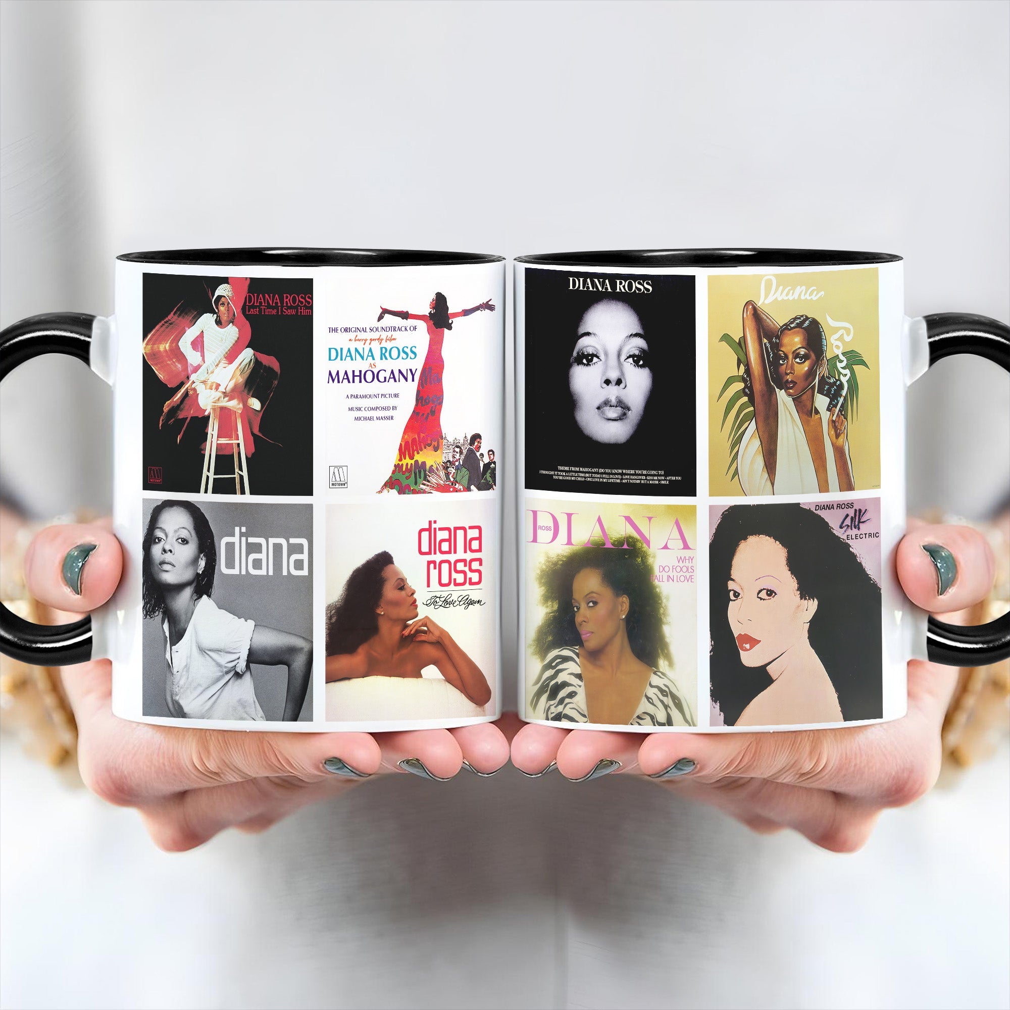Diana Ross Albums Cover Collection Retro Mug
