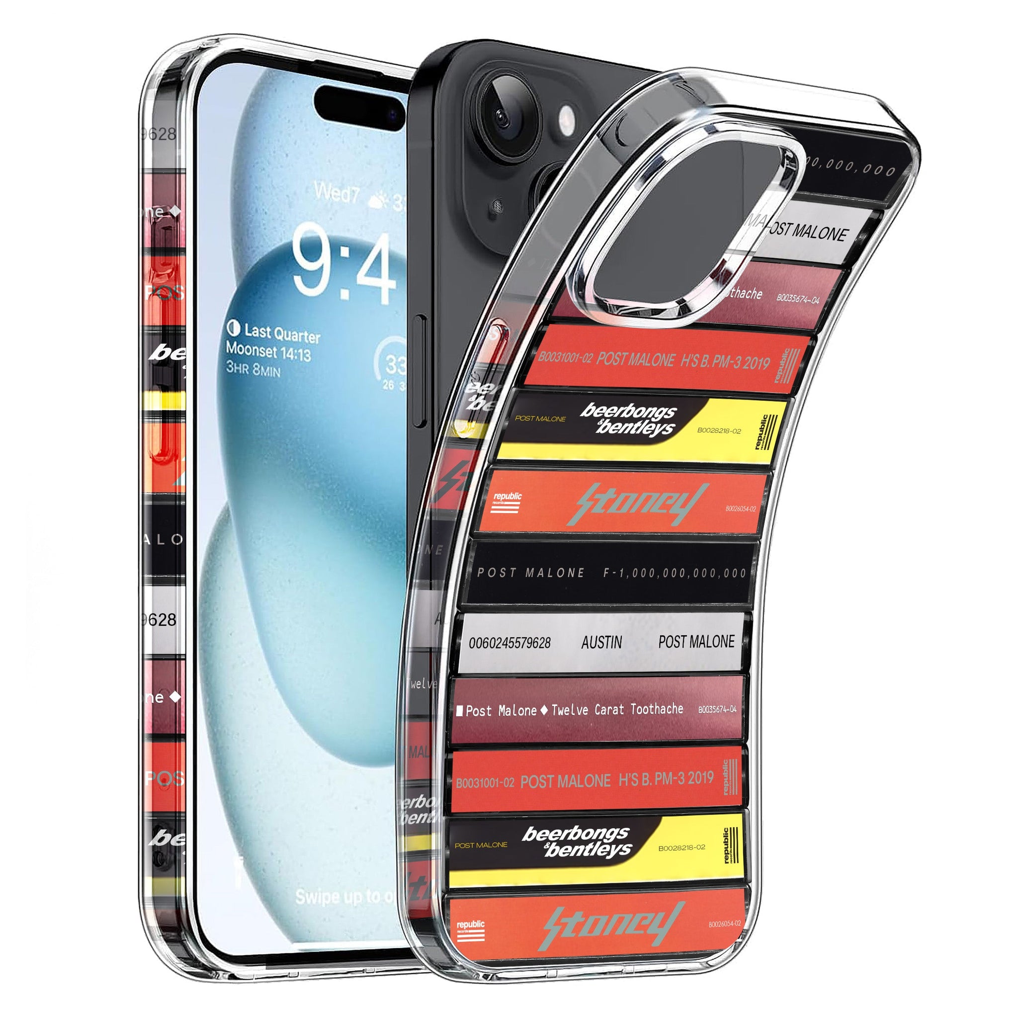 Post Malone Albums Cassette Collection Retro Phone Case
