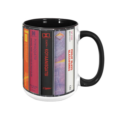 Philip Glass Albums Cassette Retro Collection Accent Mug