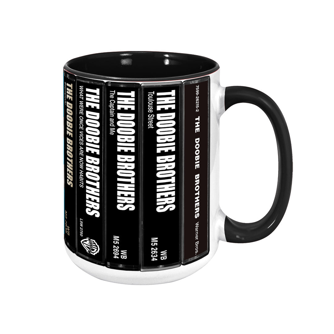 The Doobie Brothers Albums Cassette Retro Collection Accent Mug