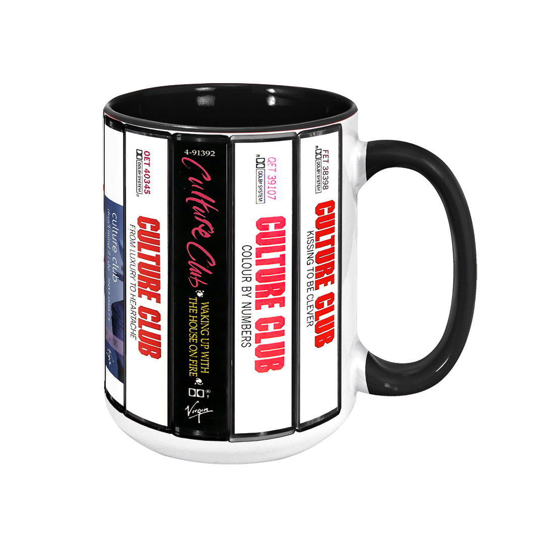 Culture Club Albums Cassette Collection Retro Accent Edge-to-Edge Printed Mug