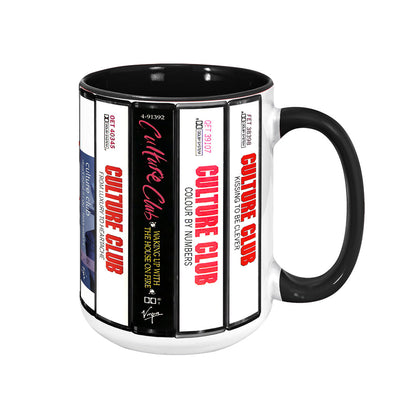 Culture Club Albums Cassette Collection Retro Accent Edge-to-Edge Printed Mug