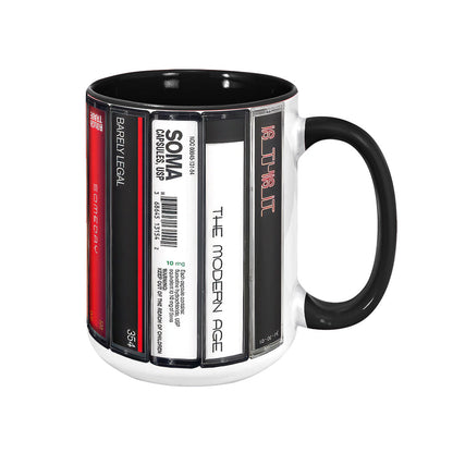 The Strokes Albums Cassette Retro Collection Accent Mug
