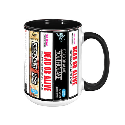 Dead or Alive  Albums Cassette Collection Retro Accent Edge-to-Edge Printed Mug