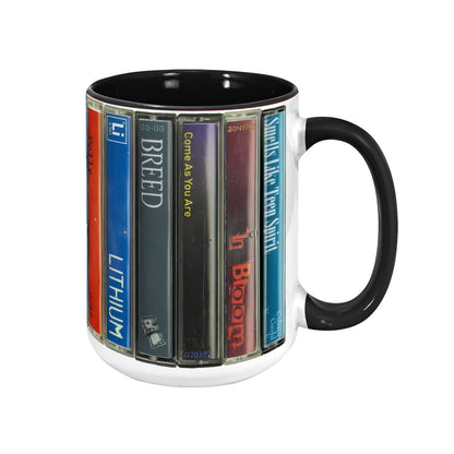 Nirvana Nevermind Album Cassette Retro Accent Mug