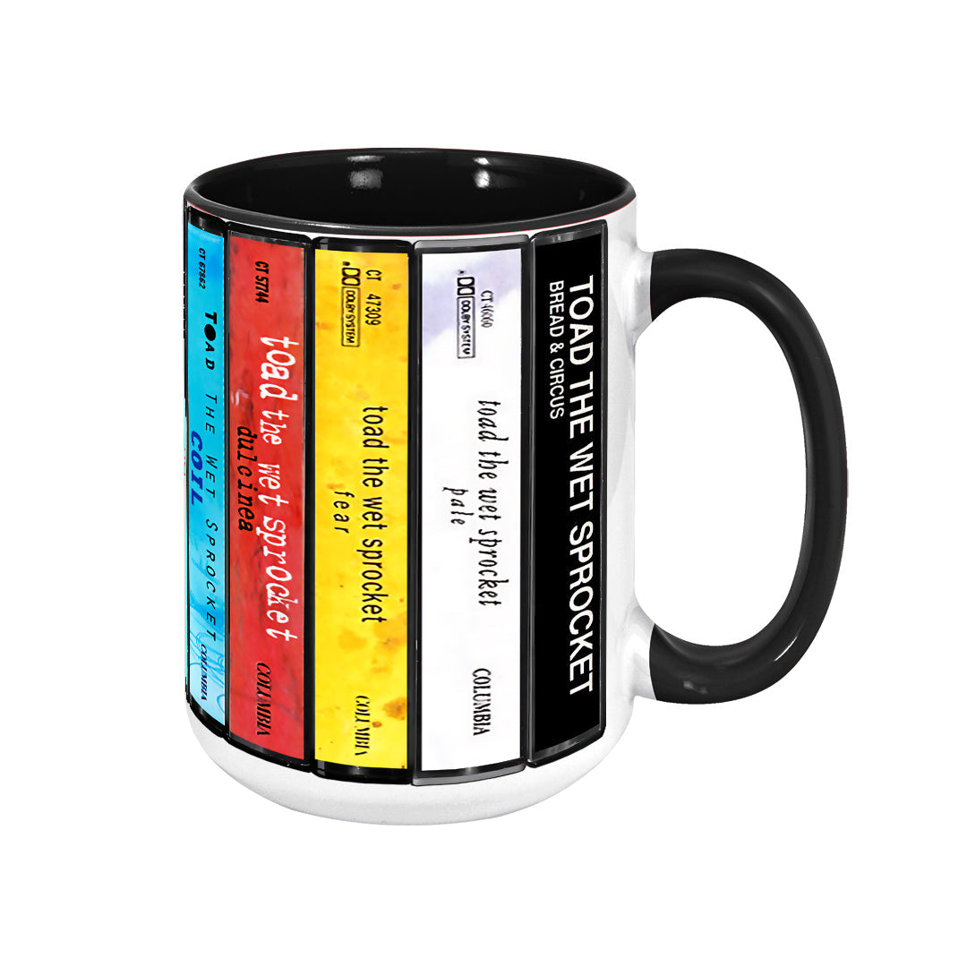 Toad the Wet Sprocket Albums Cassette Collection Retro Accent Edge-to-Edge Printed Mug