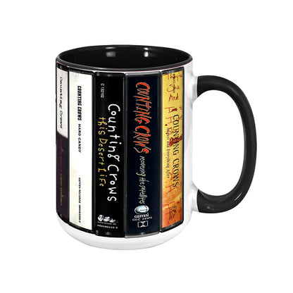 Counting Crows Albums Cassette Collection Retro Accent Edge-to-Edge Printed Mug