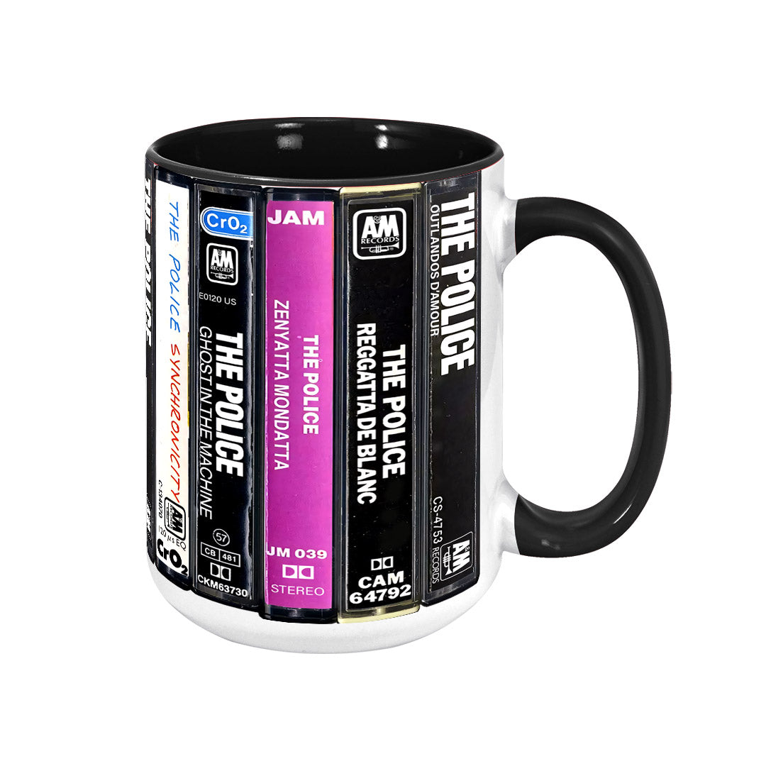 The Police Albums Cassette Retro Collection Accent Mug