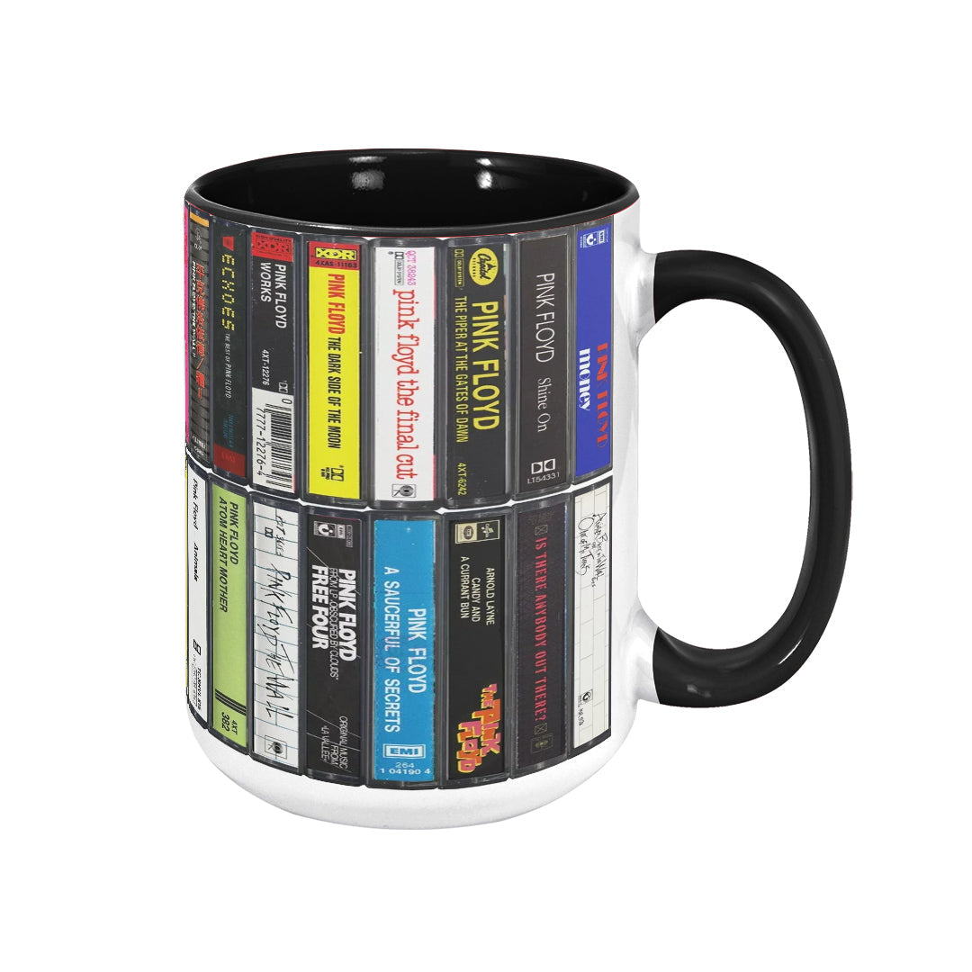 Pink Floyd Albums Cassette Retro Collection Accent Mug - Extended Version