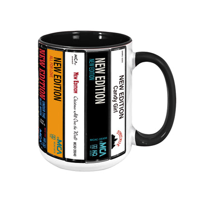 New Edition Albums Cassette Retro Collection Accent Mug