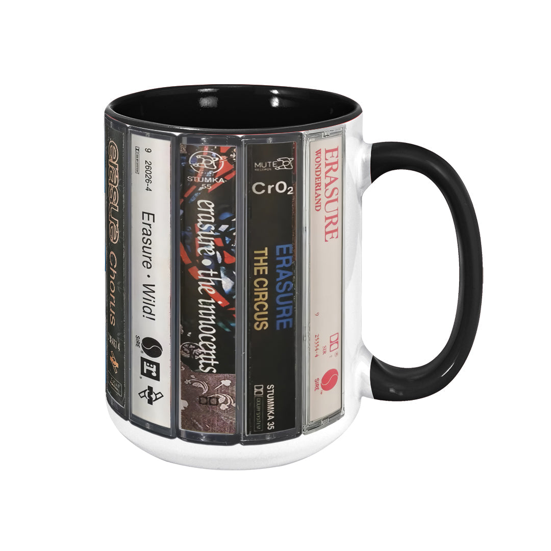 Erasure Albums Cassette Collection Retro Accent Mug