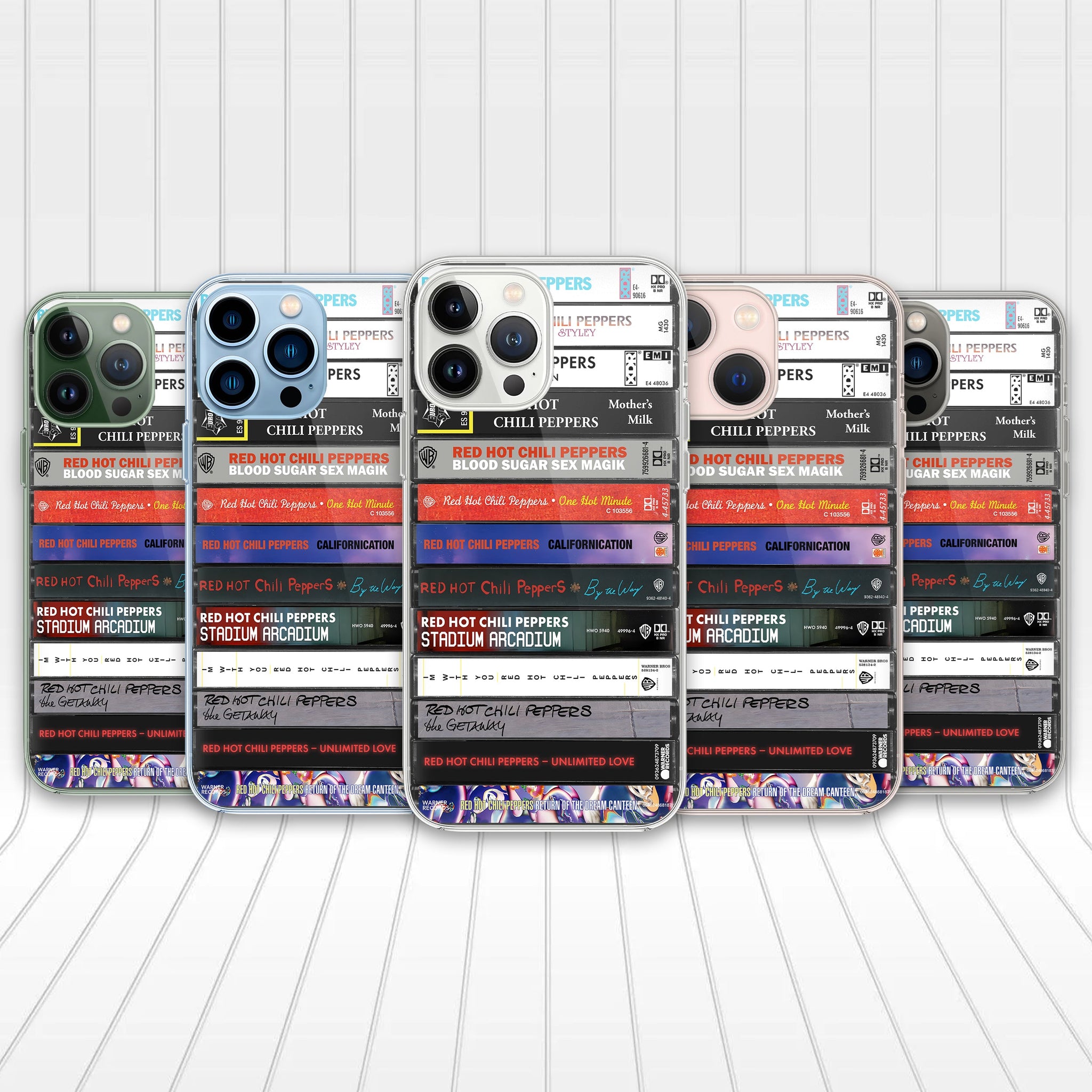 Red Hot Chili Peppers Albums Cassette Collection Retro MagSafe Phone Case