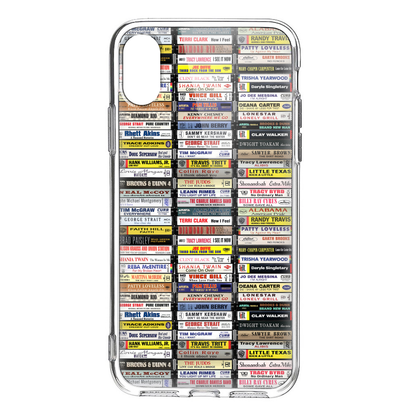 80's & 90's Country Music Albums Cassette Collection Retro Phone Case