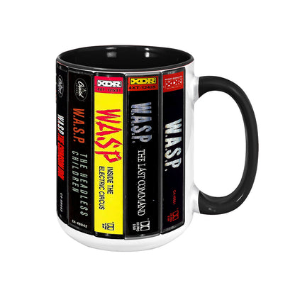 W.A.S.P Albums Cassette Retro Collection Accent Mug
