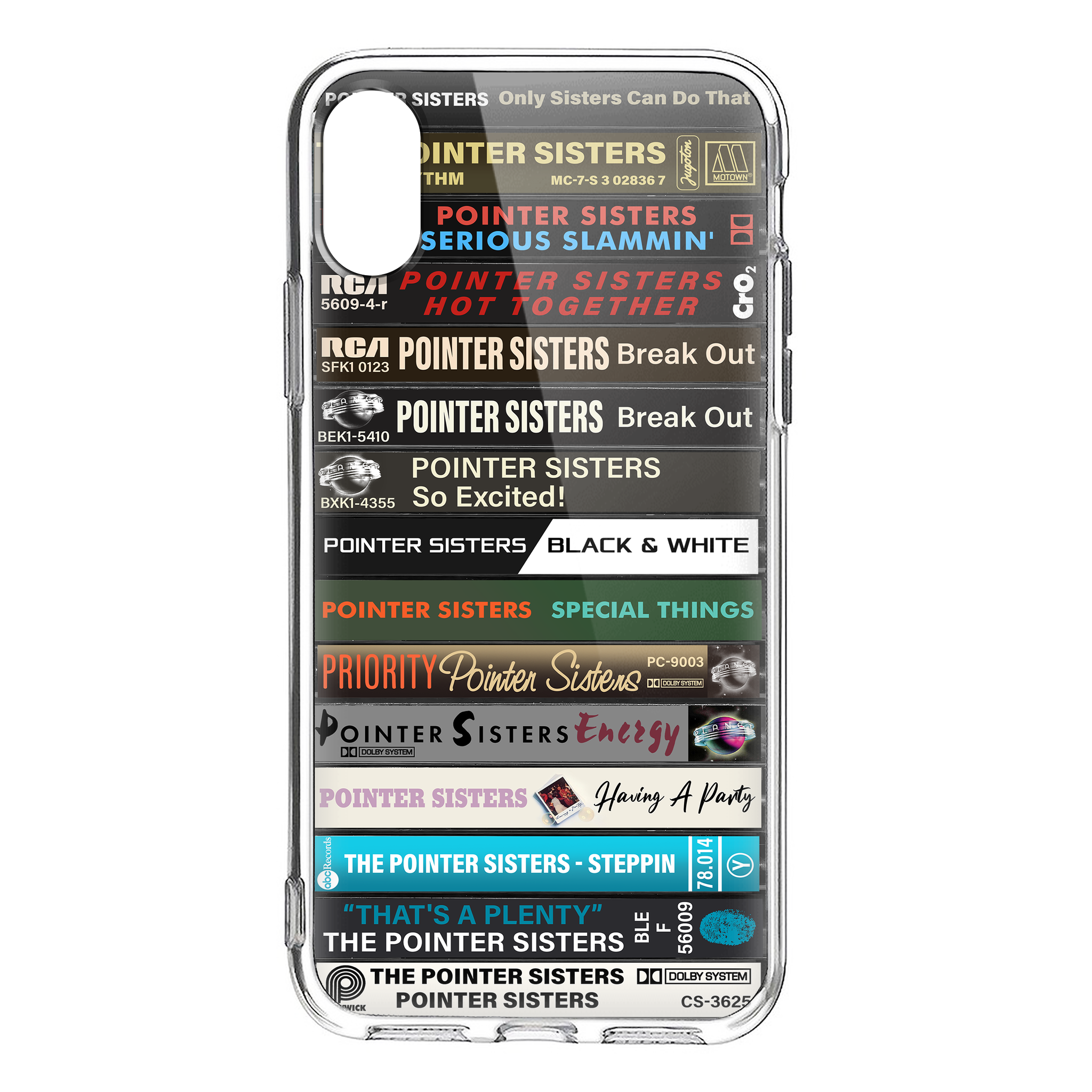 Pointer Sisters Albums Cassette Collection Retro Phone Case