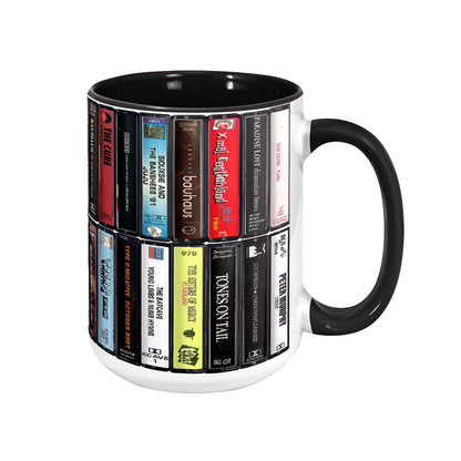 Goth Albums Cassette Retro Collection Accent Mug