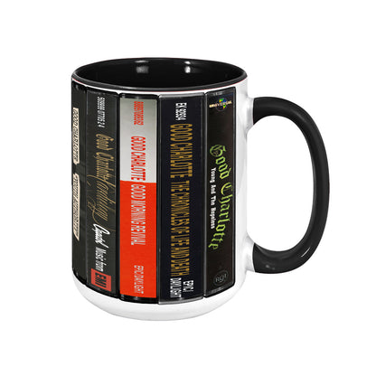 Good Charlotte Albums Cassette Collection Retro Accent Edge-to-Edge Printed Mug