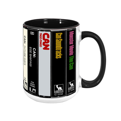 CAN Albums Cassette Collection Retro Accent Mug