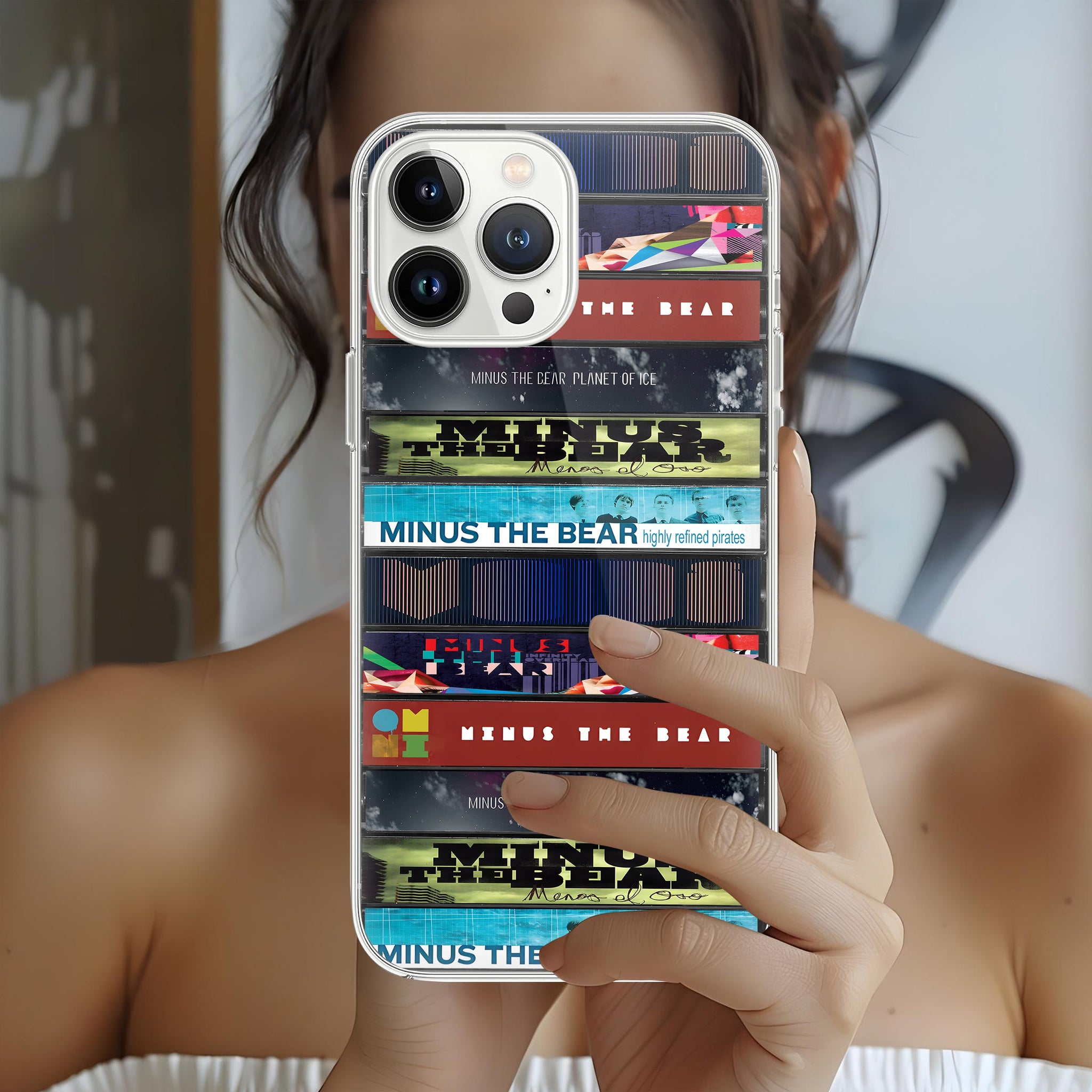 Minus the Bear Albums Cassette Collection Retro Phone Case