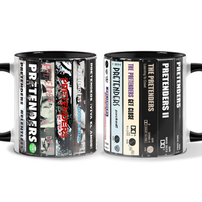 The Pretenders Albums Cassette Collection Retro Accent Mug