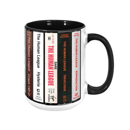 The Human League Albums Cassette Collection Retro Accent Mug