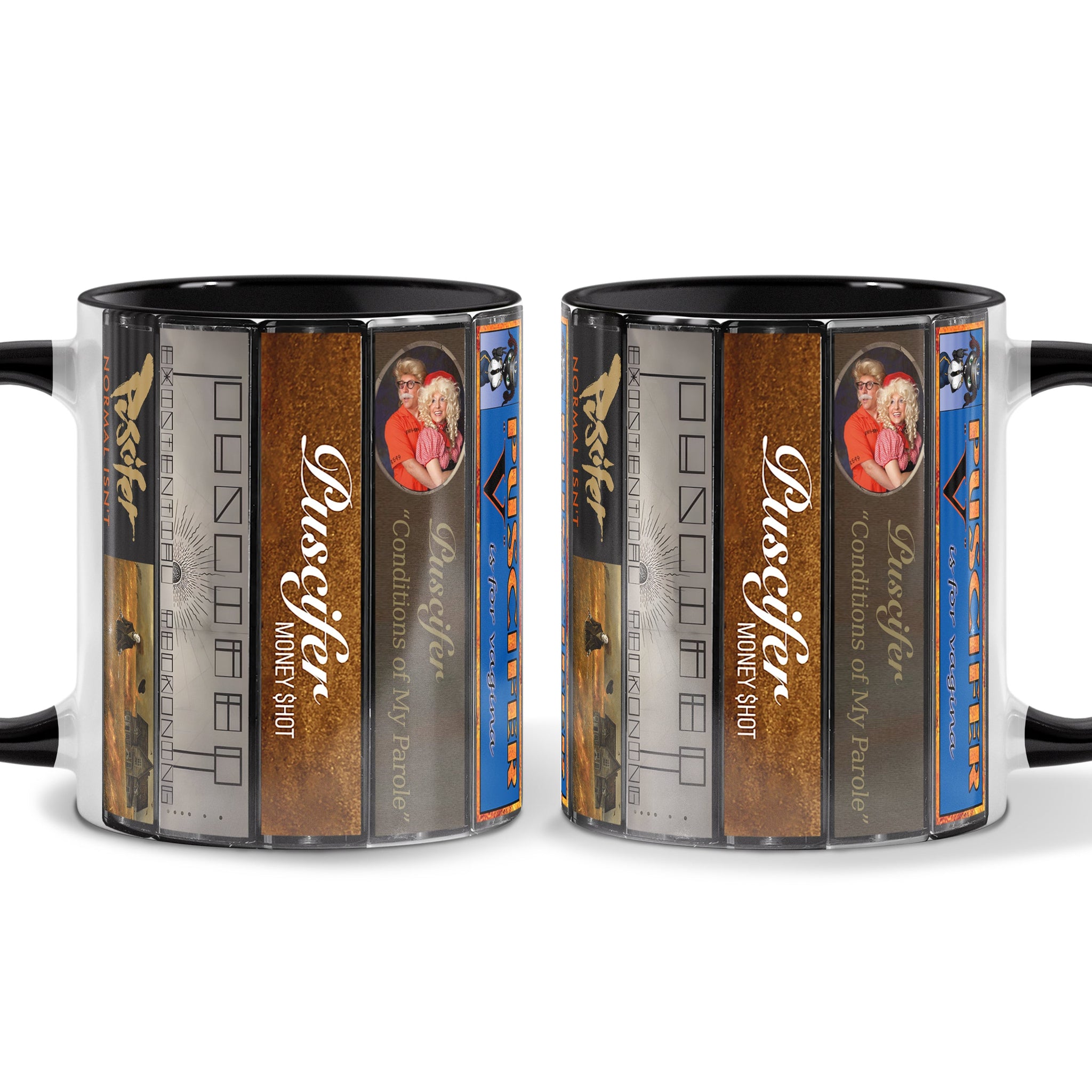 Puscifer Albums Cassette Collection Retro Accent Mug