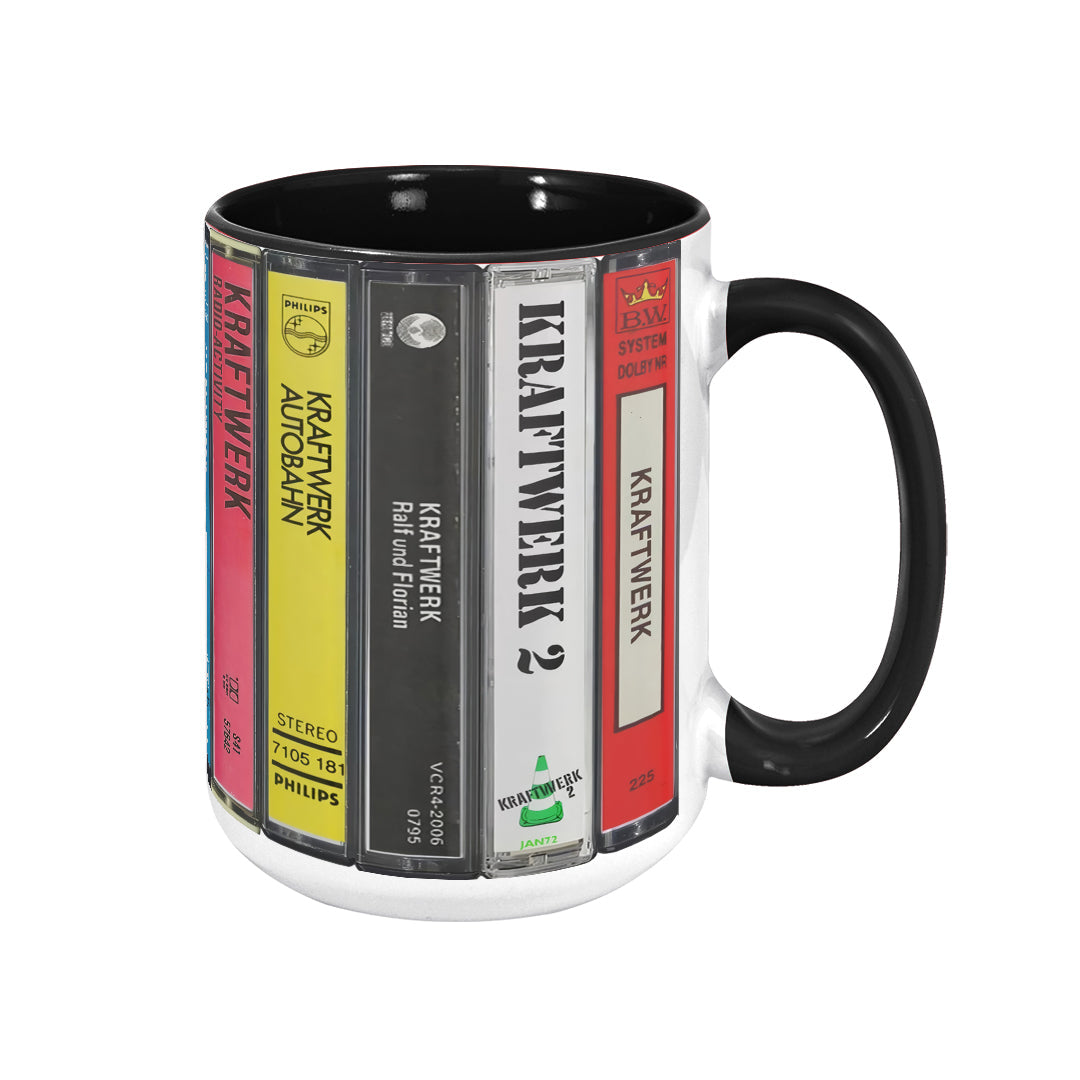 Kraftwerk Albums Cassette Retro Collection Accent Mug