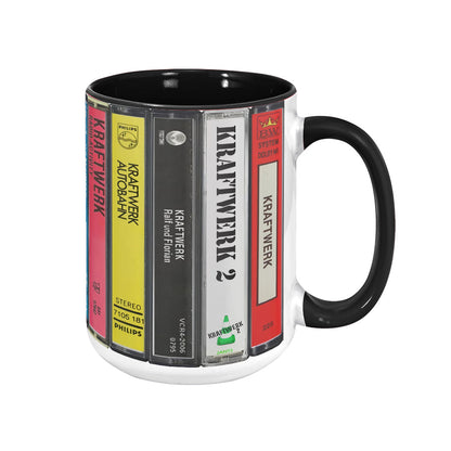 Kraftwerk Albums Cassette Retro Collection Accent Mug