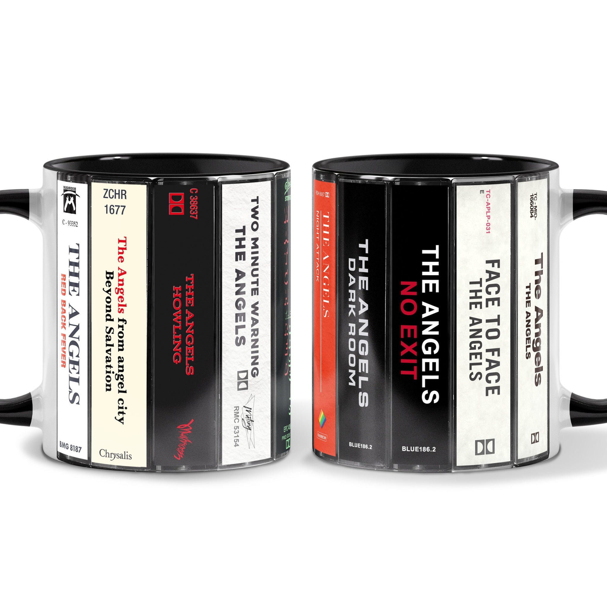 The Angels Albums Cassette Collection Retro Accent Mug