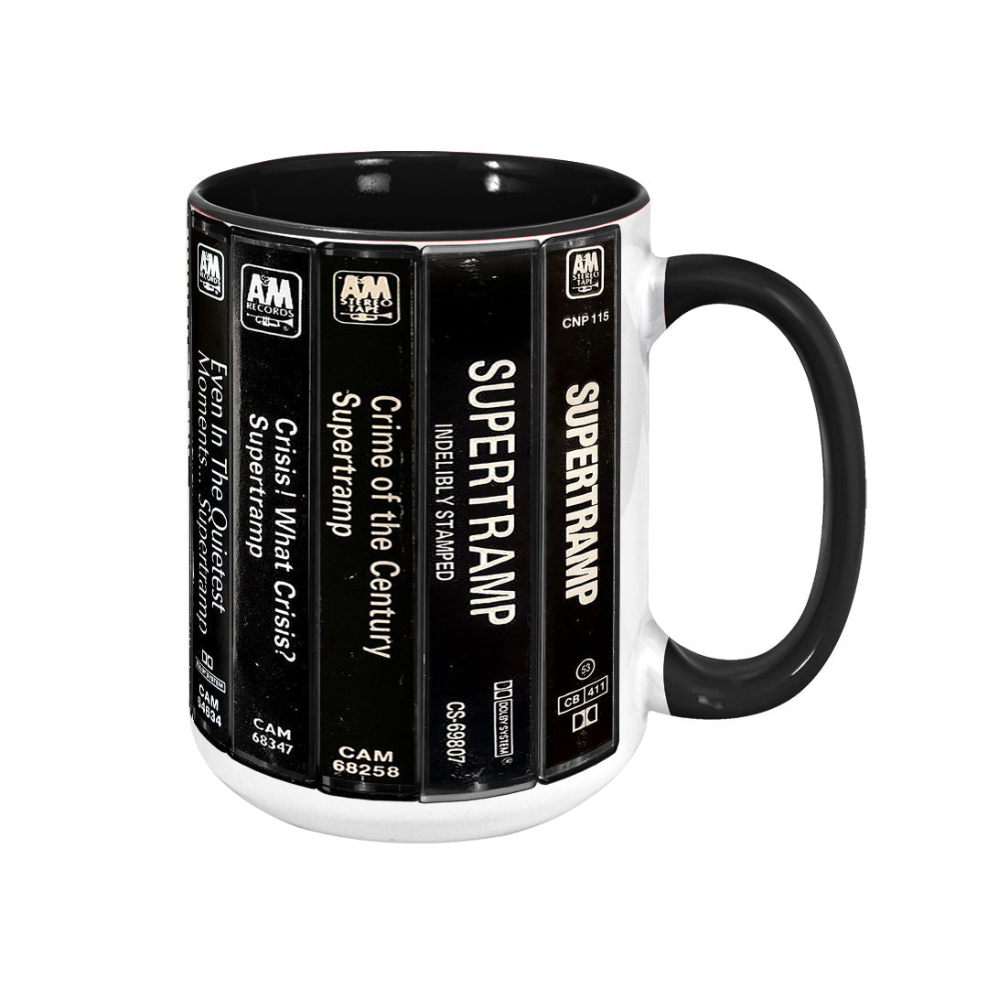 Supertramp Albums Cassette Retro Collection Accent Mug