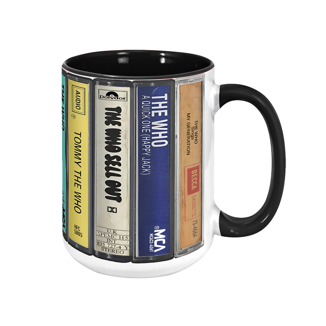 The Who Albums Retro Cassette Collection Accent Mug