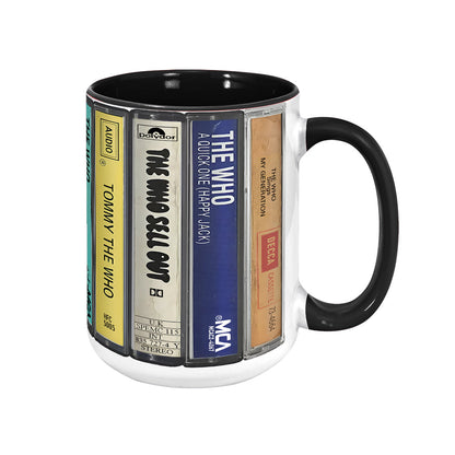 The Who Albums Retro Cassette Collection Accent Mug
