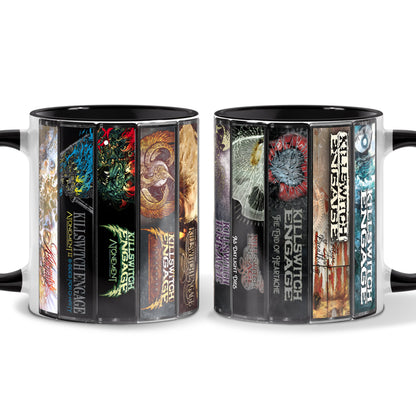 Killswitch Engage Albums Cassette Collection Retro Accent Mug
