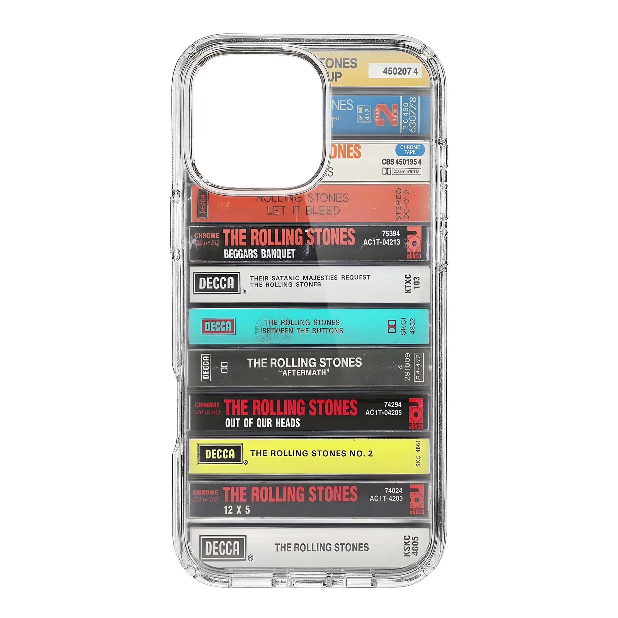 Rolling Stones Albums Cassette Collection Retro Phone Case