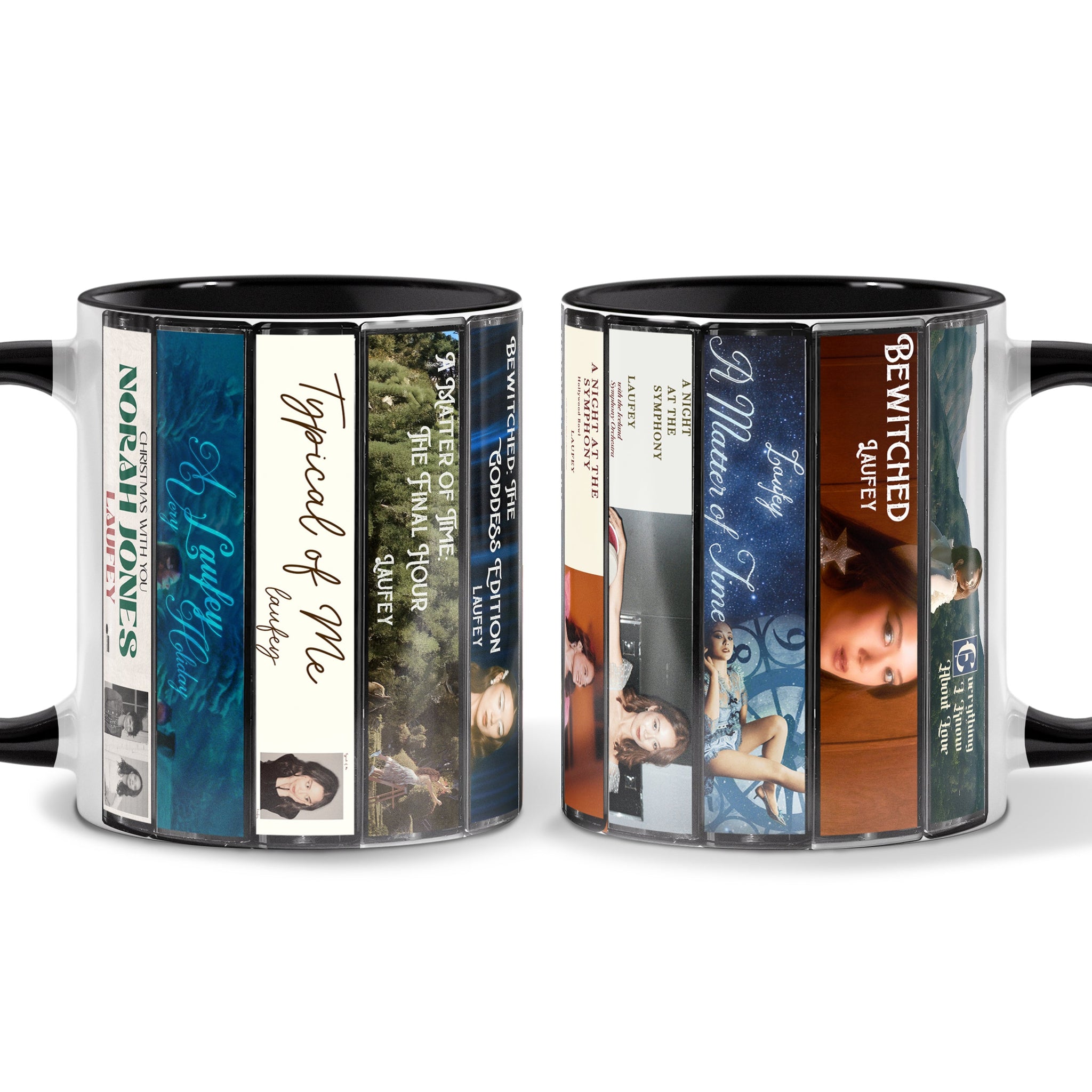 Laufey Albums Cassette Collection Retro Accent Mug