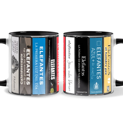 Elefantes Albums Cassette Collection Retro Accent Mug