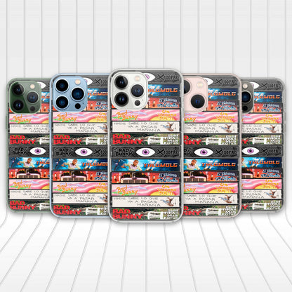 Bad Bunny Albums Cassette Collection Retro Phone Case