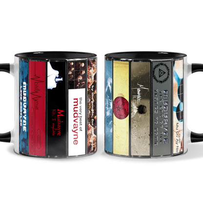 Mudvayne Albums Cassette Collection Retro Accent Mug