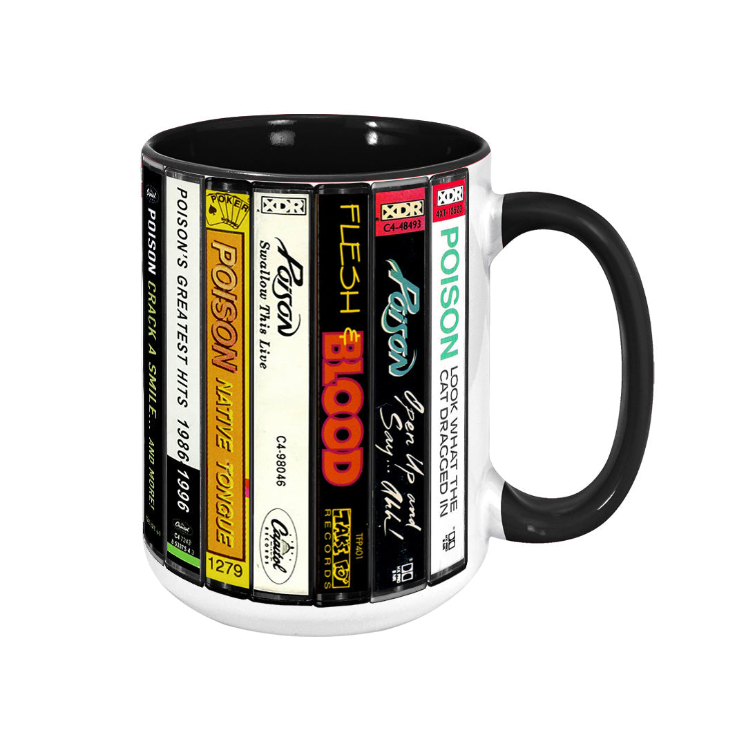 Poison Albums Cassette Retro Collection Accent Mug