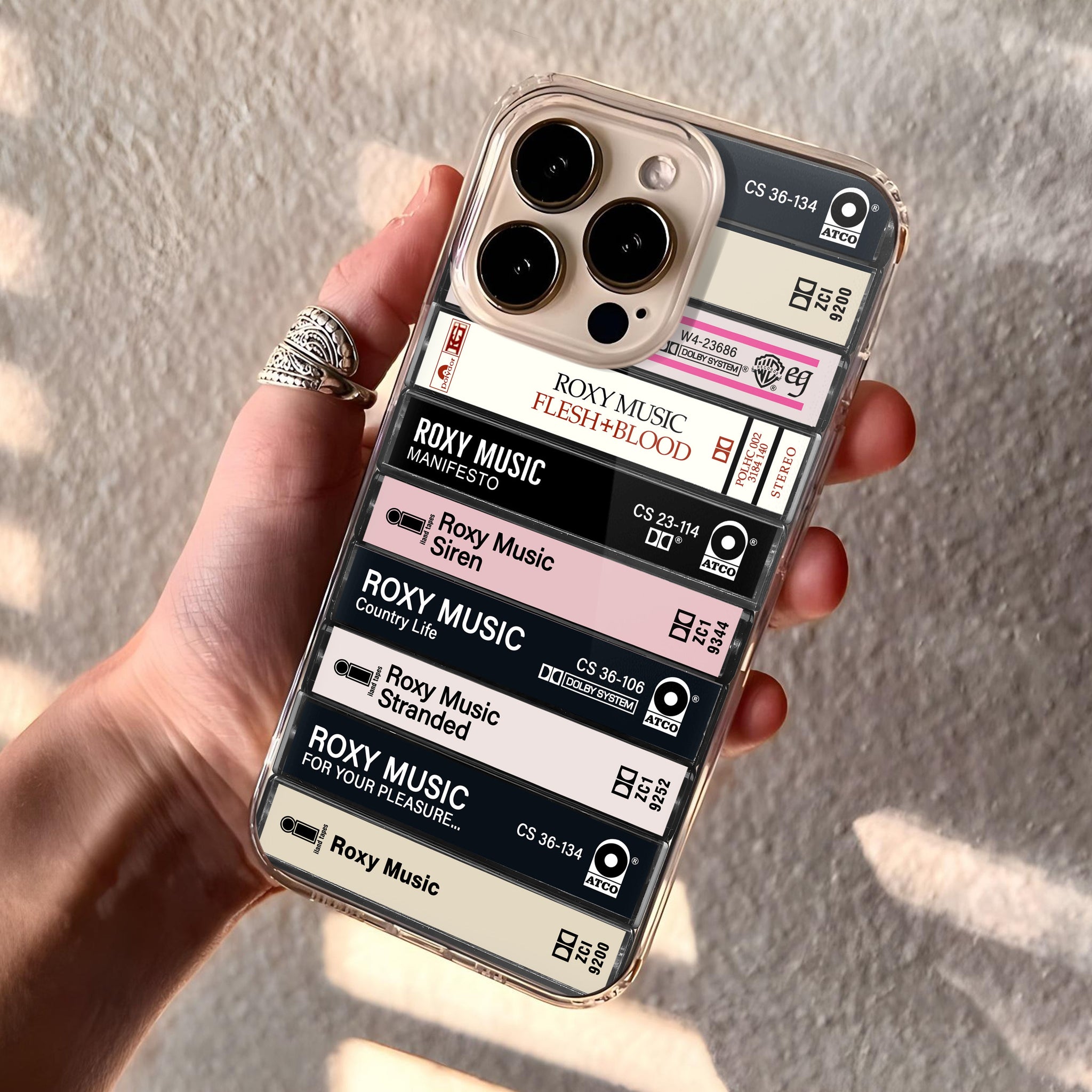 Roxy Music Albums Cassette Collection Retro Phone Case