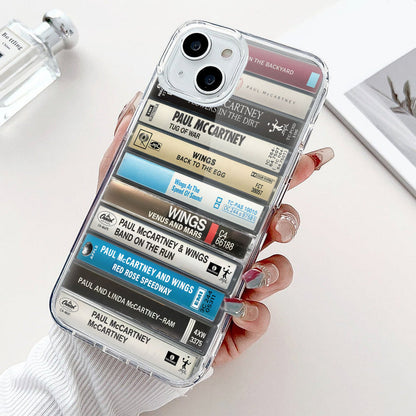 Paul McCartney Albums Cassette Collection Retro Phone Case