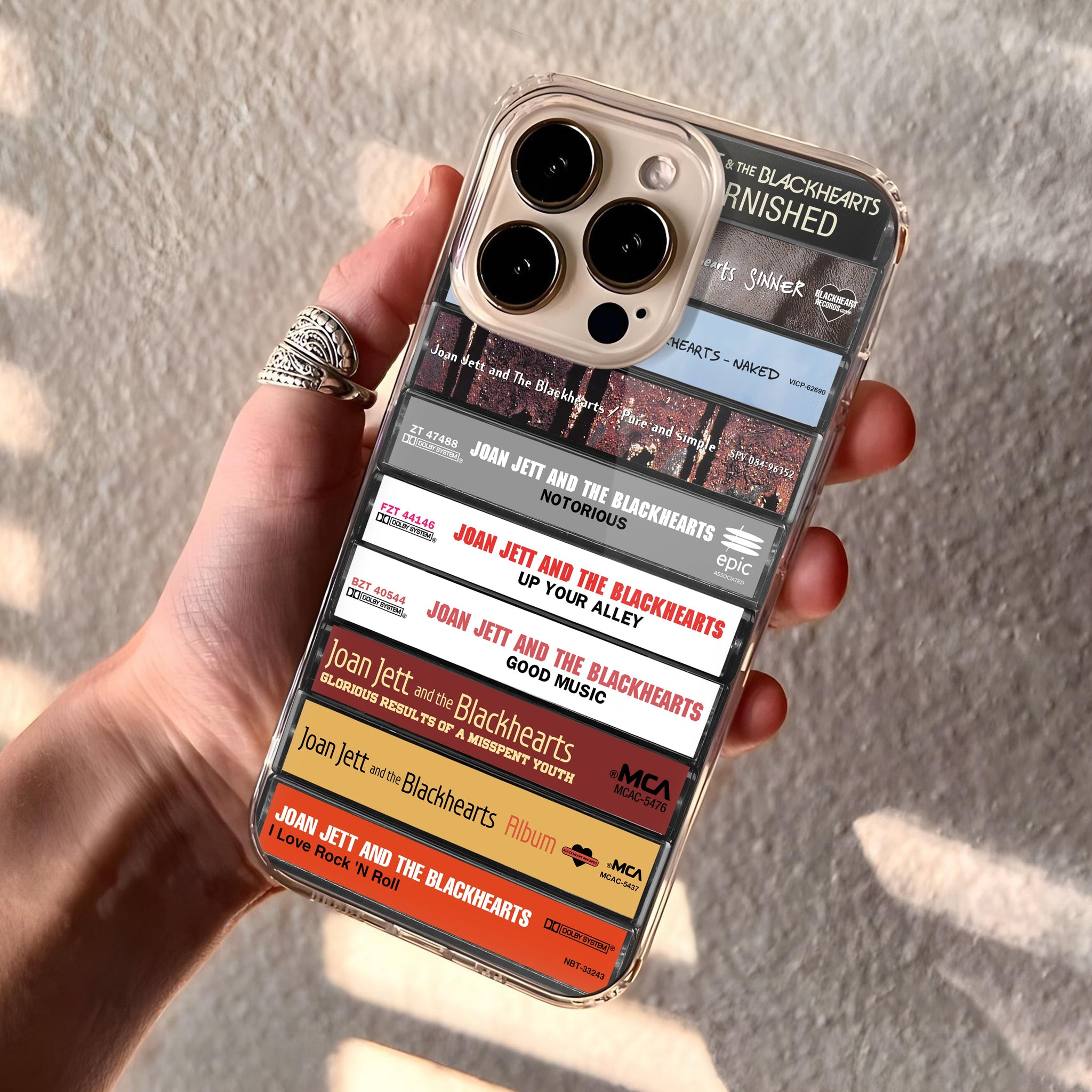 Joan Jett & The Blackhearts Albums Cassette Collection Retro Phone Case